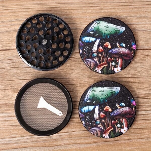 2.5 Vintage Bohemian Pattern Aluminum Weed Grinder