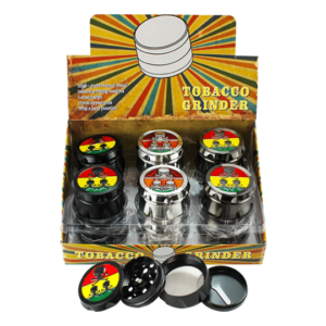 Metal 4-Part 2" 3-Skull Metal Tobacco Grinder