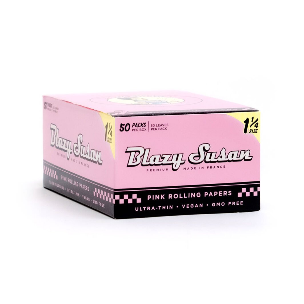 Pink 1-1/4″ Rolling Papers | Full Box