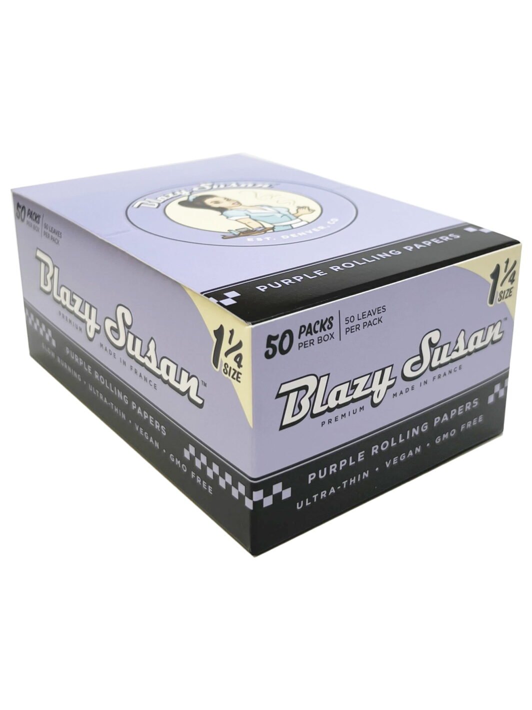 Purple 1-1/4″ Rolling Papers | Full Box