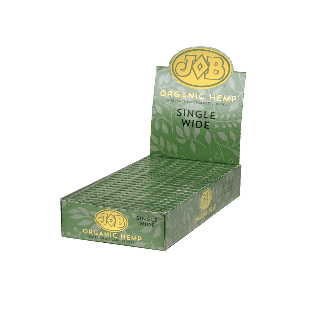 JOB Single Wide Organic Hemp Unbleached Rolling Papers - Slow Burning Cigarette Papers