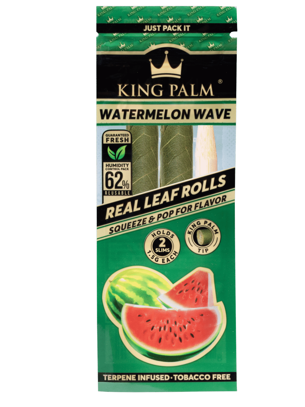 King Palm Watermelon Wave Slim Real Leaf Rolls