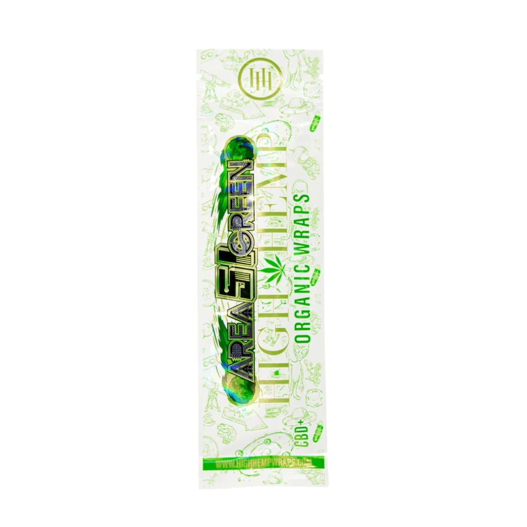High Hemp Area 51 Green Wraps - Booklet
