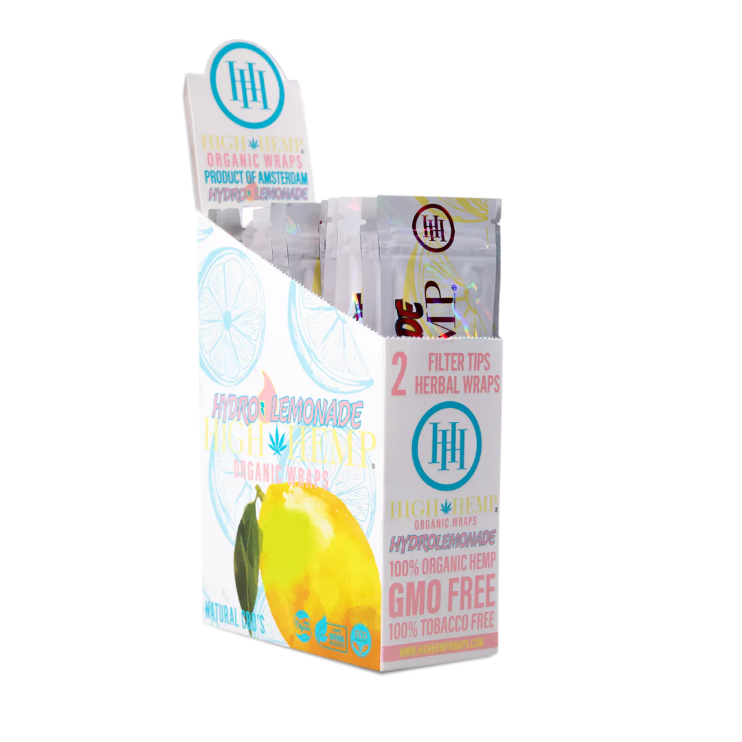 High Hemp HydroLemonade Wraps - Box (25 Pouches)
