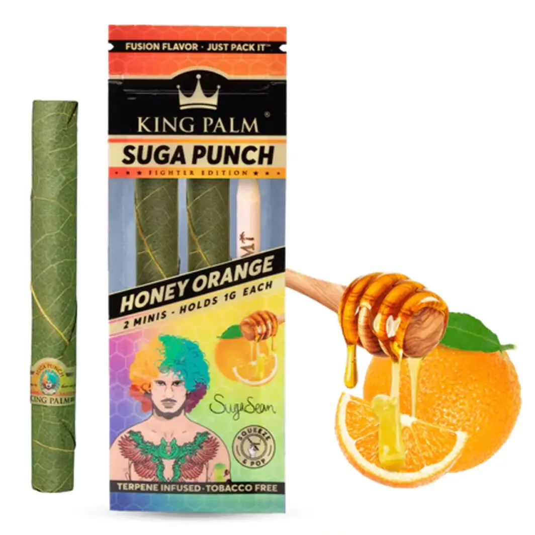 King Palm Suga Punch Honey Orange Mini Rolls