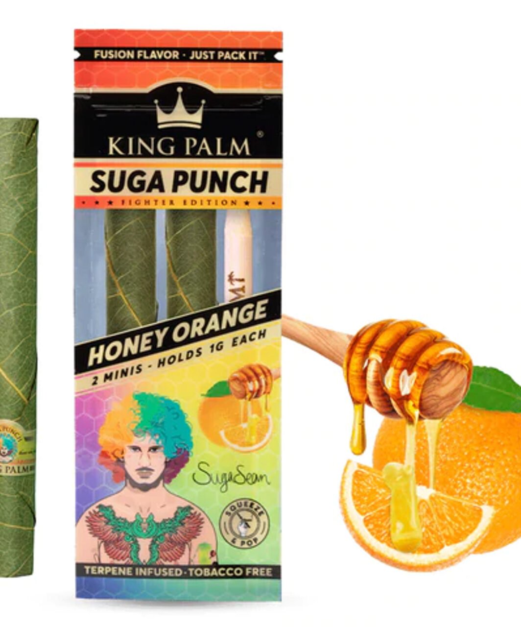 King Palm Suga Punch Honey Orange Mini Rolls