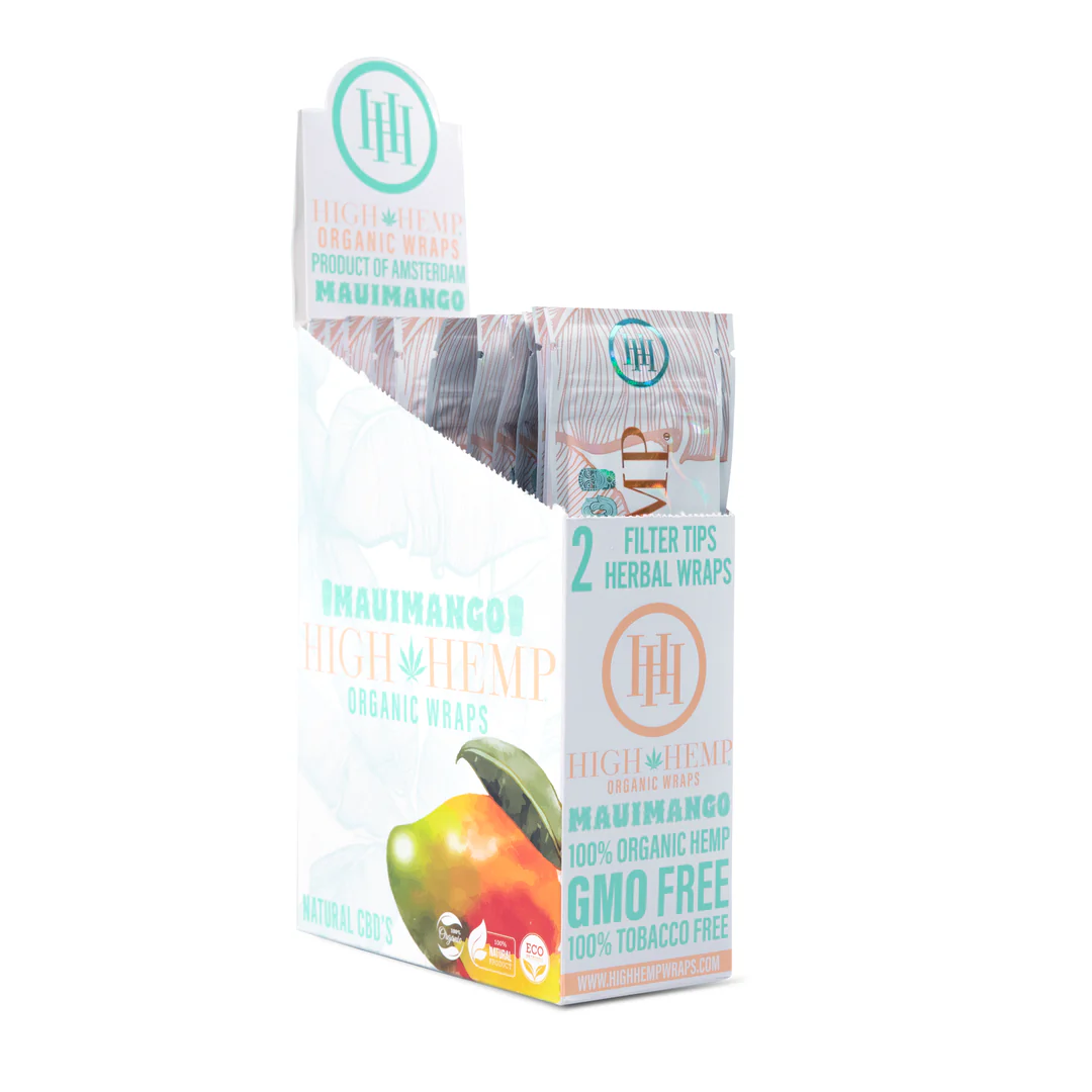 High Hemp Maui Mango Wraps - Box (25 Pouches)