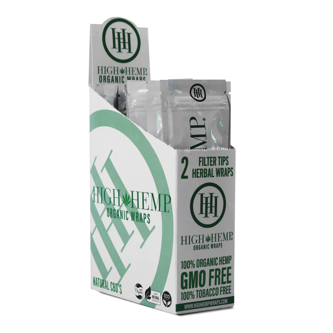 High Hemp Original Wraps - Box (25 Pouches)