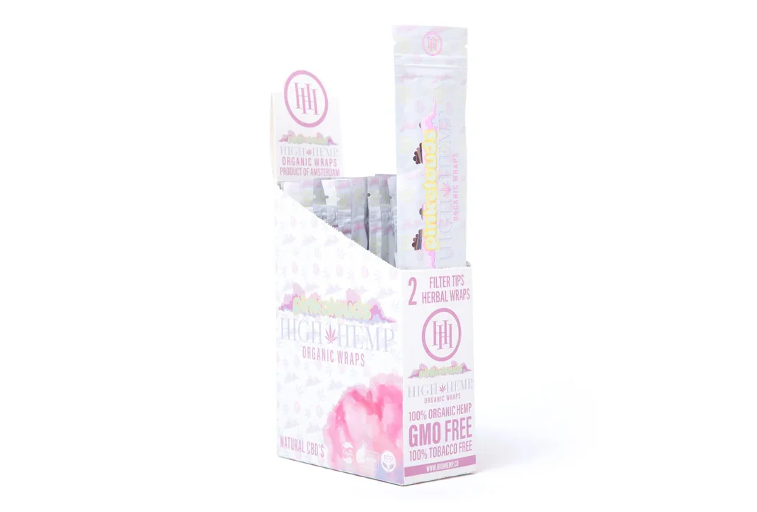 High Hemp Pink Clouds Wraps - Box (25 Pouches)