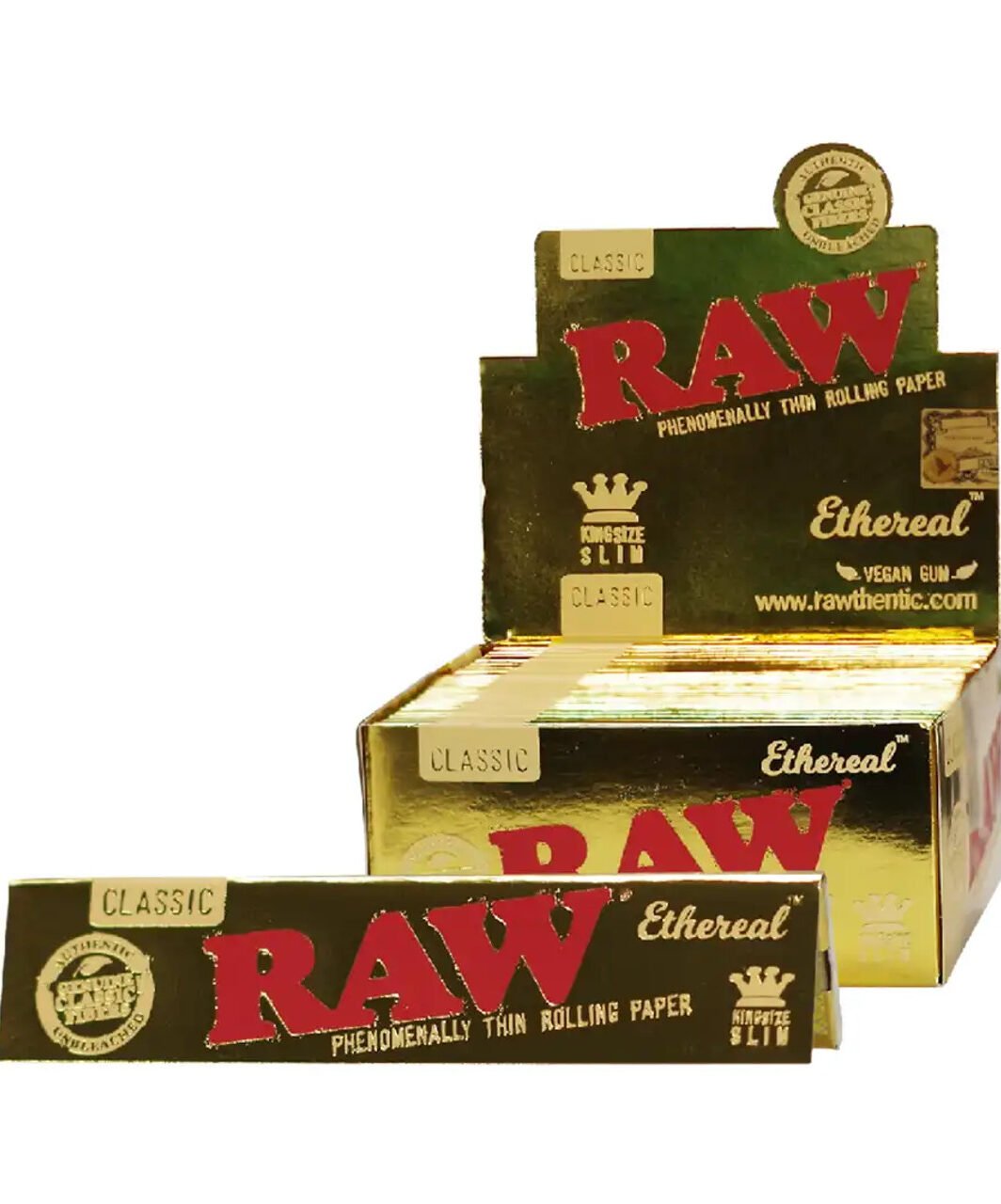 RAW Classic Ethereal Kingsize Slim Rolling Paper - 50ct
