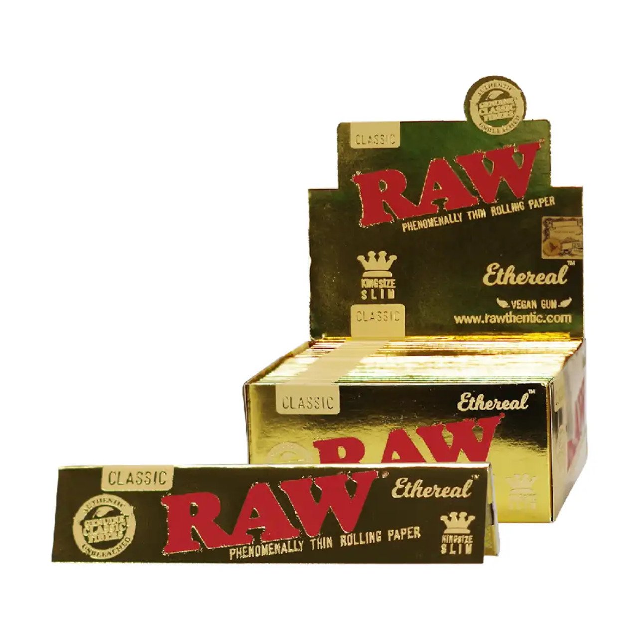 RAW Classic Ethereal Kingsize Slim Rolling Paper - 50ct