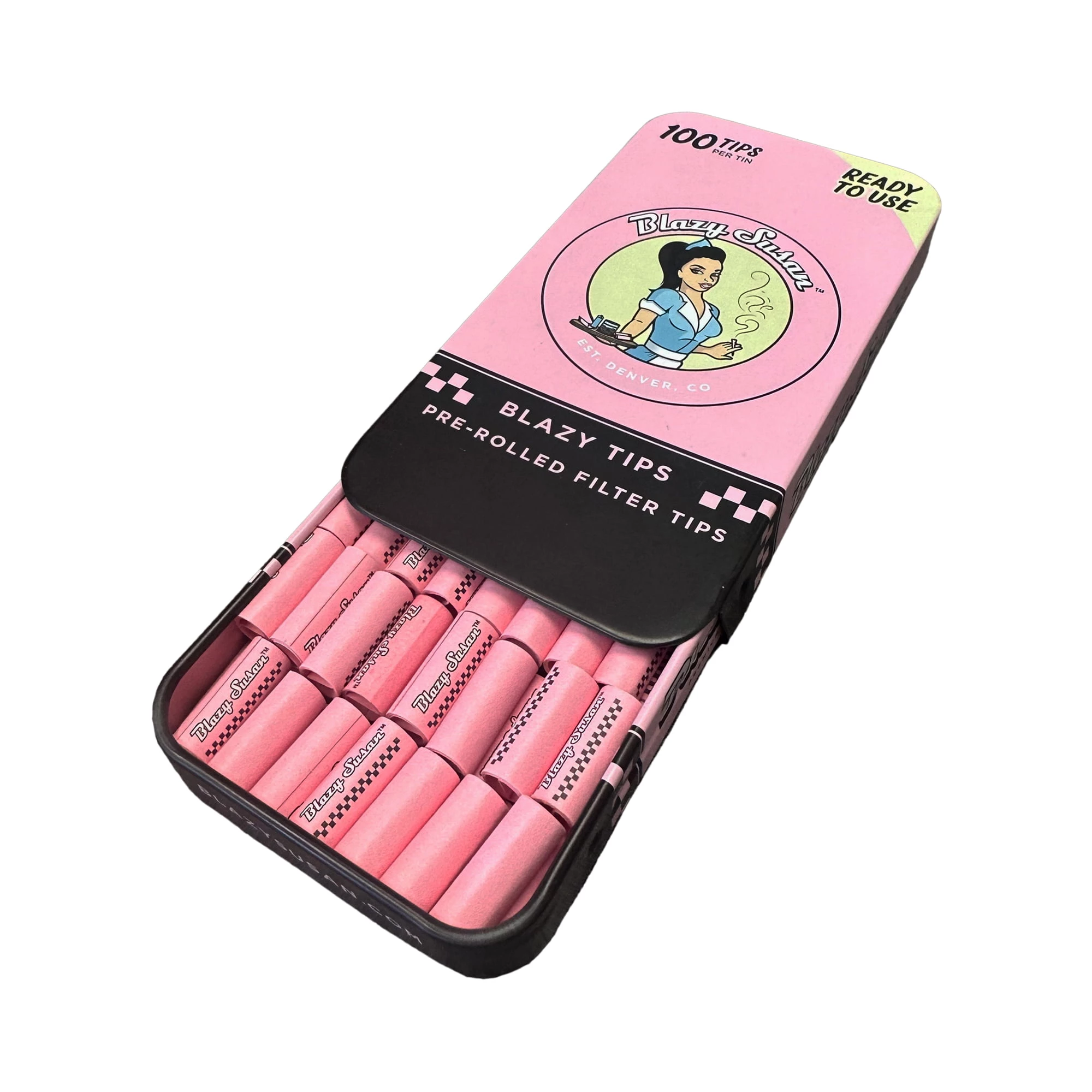 Blazy Susan Pink Blazy Tips Pre-Rolled Filter Tips