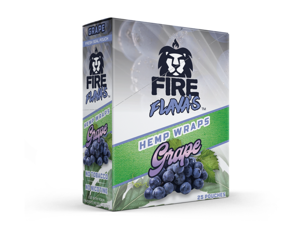 Fire Flava's Grape Hemp Wrap- 25ct