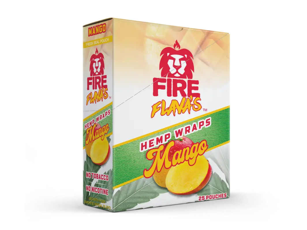 Fire Flava's Mango Hemp Wrap- 25ct