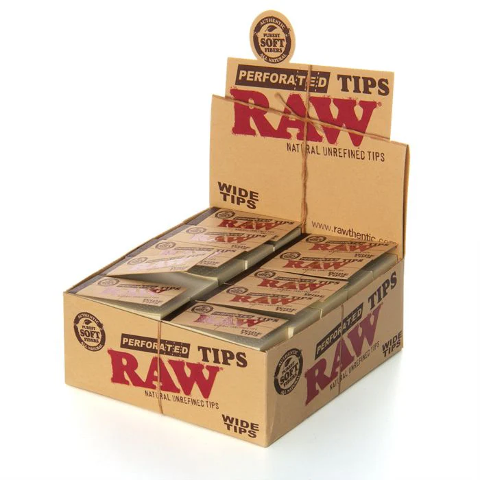 RAW Perforated Wide Tips 50ct