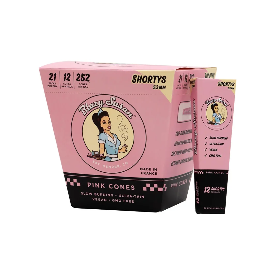 Blazy Susan Pink Cones Shortys - 21ct