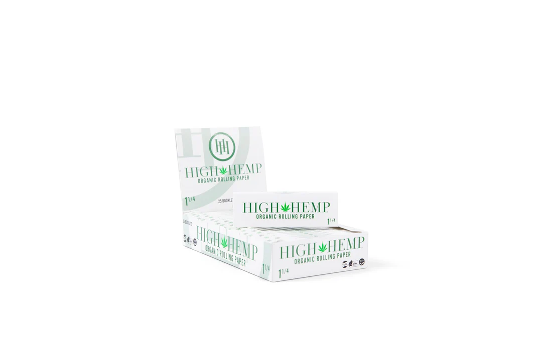 High Hemp Rolling Paper Box (25 Booklets) - 1 1/4