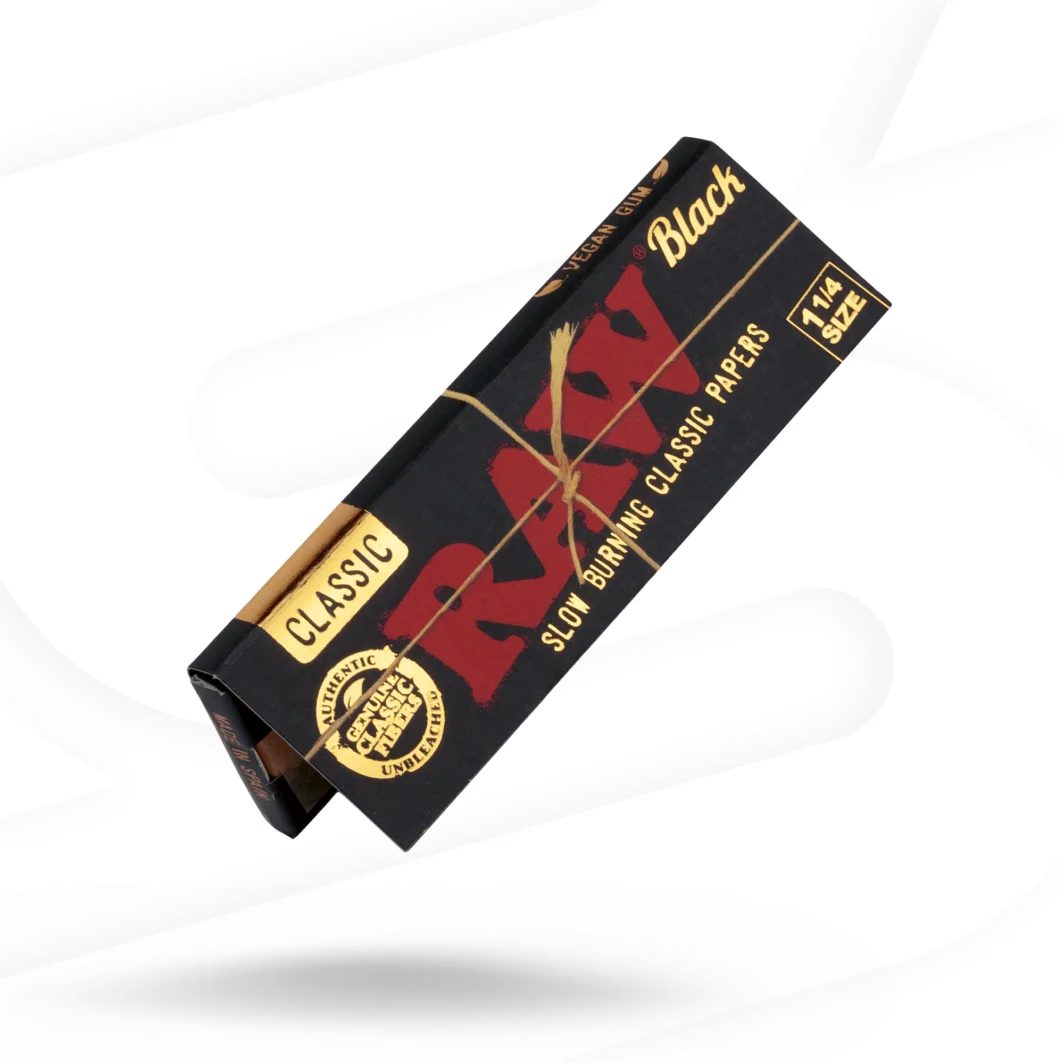 RAW Black Classic 1¼ Rolling Papers - 1Leaflet