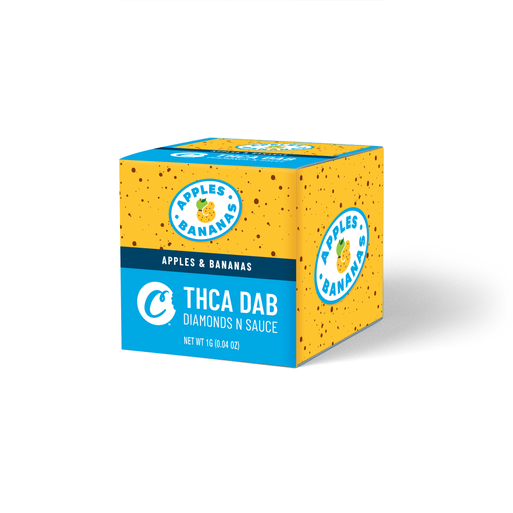 Apple and Bananas THC-A Diamond Sauce Wax Dab