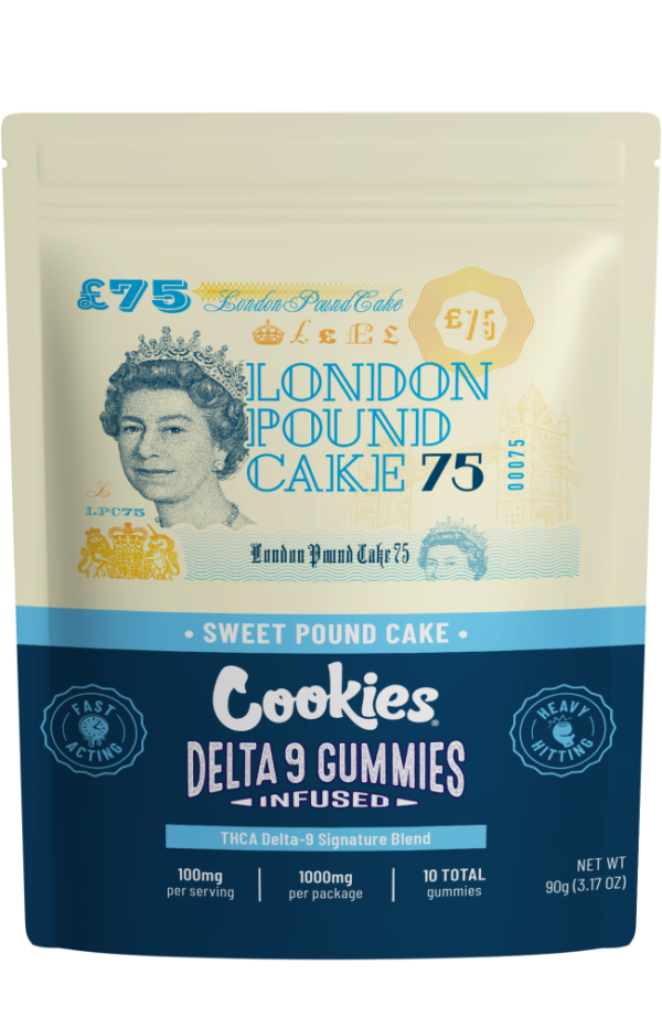 London Pound Cake Cookies Infused Gummies