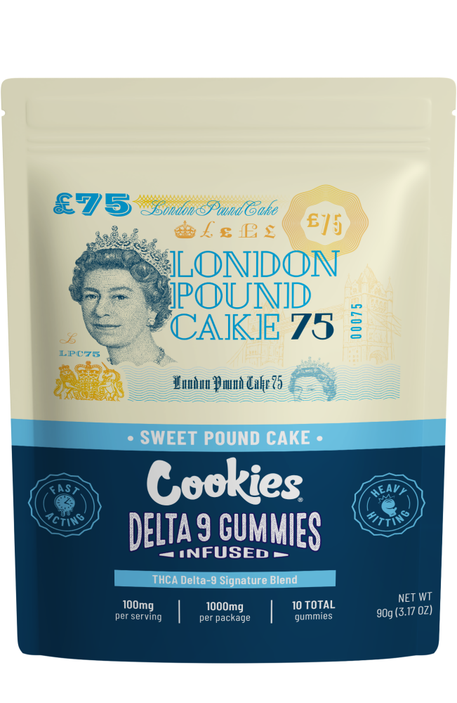 London Pound Cake Cookies Infused Gummies