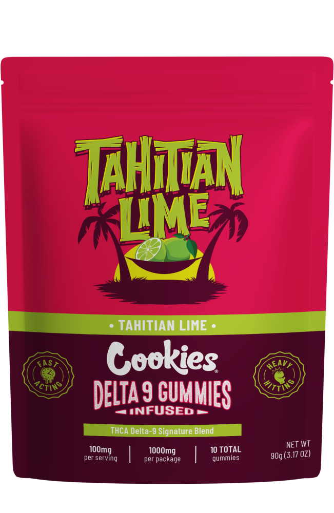 Tahitian Lime Cookies Infused Gummies - 10ct