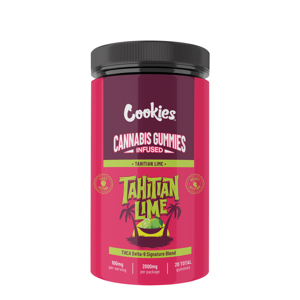 Tahitian Lime Cookies Infused Gummies - 25ct