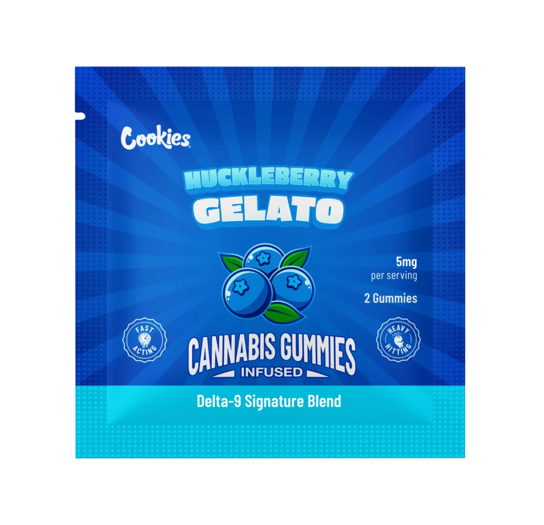 Cookies Huckleberry Gelato Delta 9 THC Gummies 10MG (2-Pack) - Hemp Derived Edibles