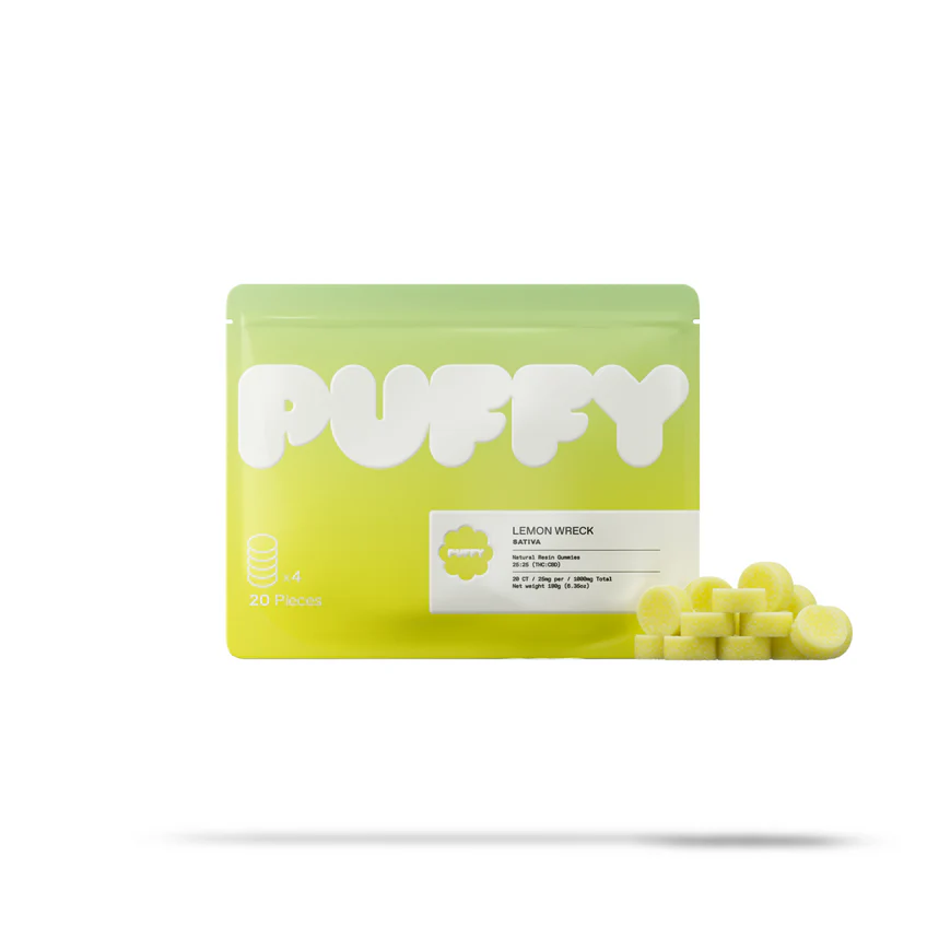PUFFY GUMMY LIVE RESIN D9 LEMON WRECK MAIN