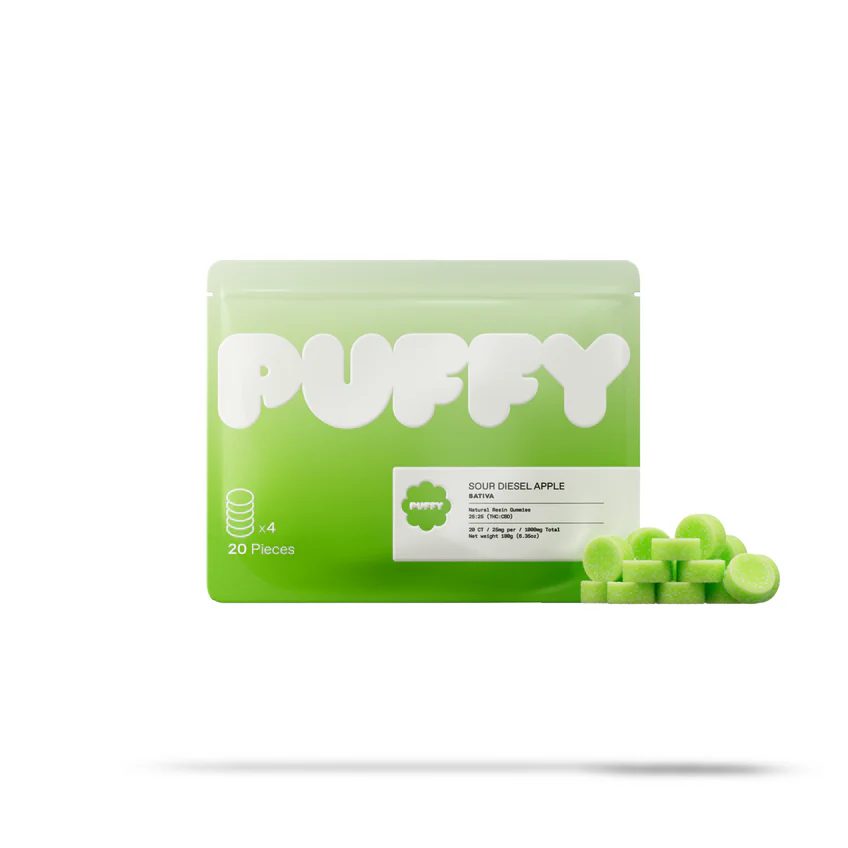 PUFFY GUMMY NATURAL D9 SOUR DIESEL MAIN
