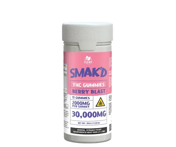SMAKD THC GUMMIES 15CT BB