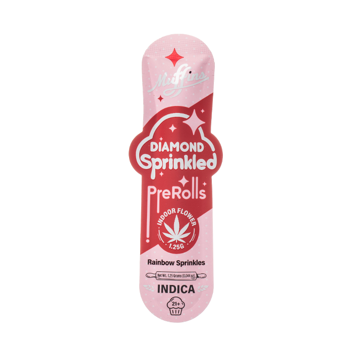 muffins diamond sprinkled prerolls 1 25g rainbow sprinkles